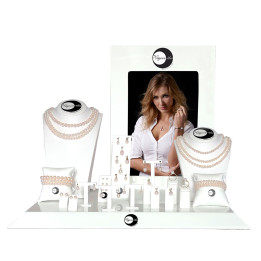 KIT PLV PERLE DE CULTURE D'EAU DOUCE OR 18 CARATS