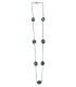 Collier or 18 cts + 7 perles de tahiti cerclees