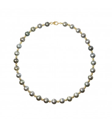 COLLIER ROND BOULE OR