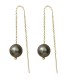 BOUCLE D'OREILLE TAHITI RONDE 8/9 MM OR 1,05 GR
